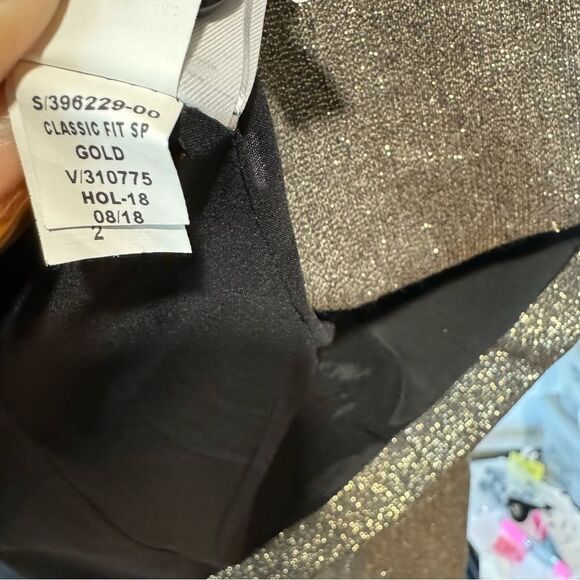 Banana Republic Gold CLASSIC FIT METALLIC BLAZER - Picture 10 of 10